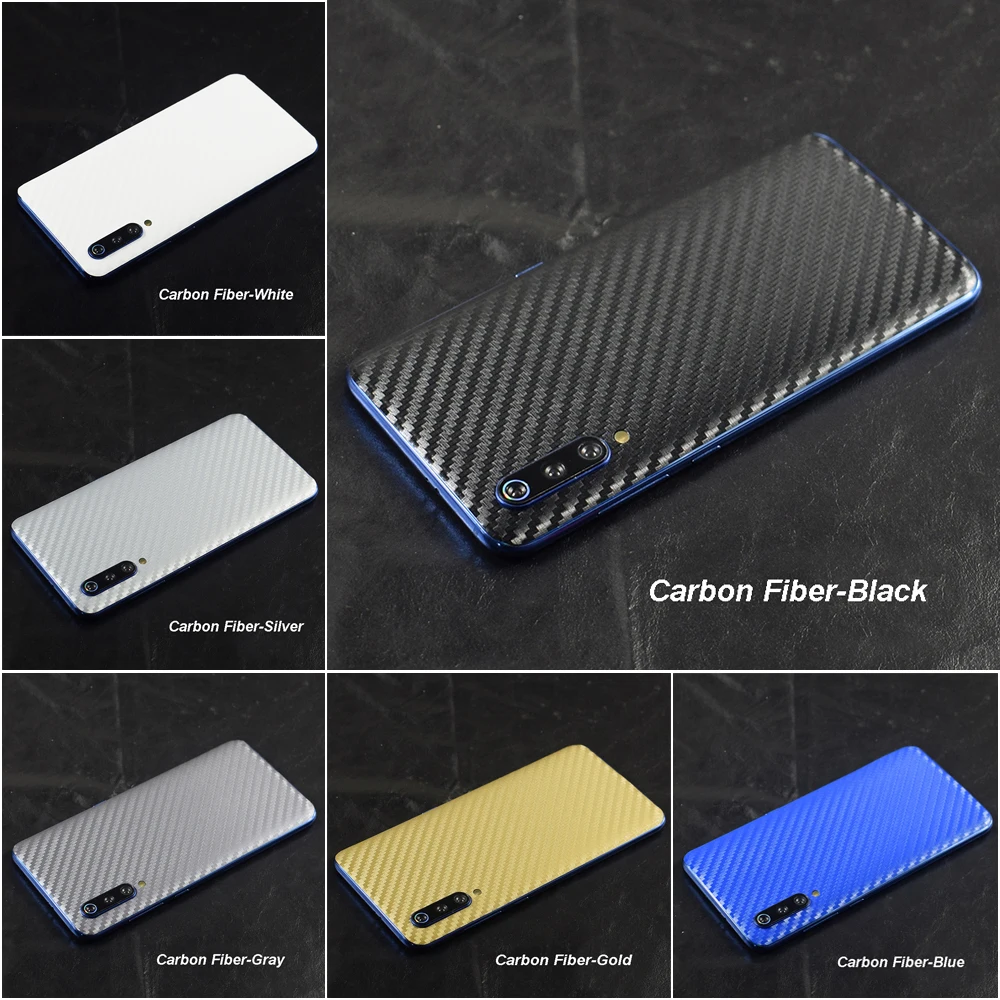 3D Carbon Fiber /Leather/3D Camo/Wood Skins Phone Back Cover Sticker For XIAOMI Play Mi9 MIX3 Mi8 SE Lite Redmi Note 7 |