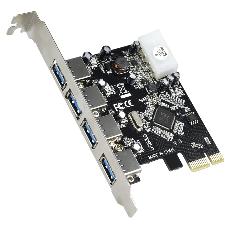 Промо акция! Быстрый USB 3 0 PCI E PCIE 4 Порта Express Expansion Card Adapter|3.0 pci|usb 3.0 pcipci e usb |