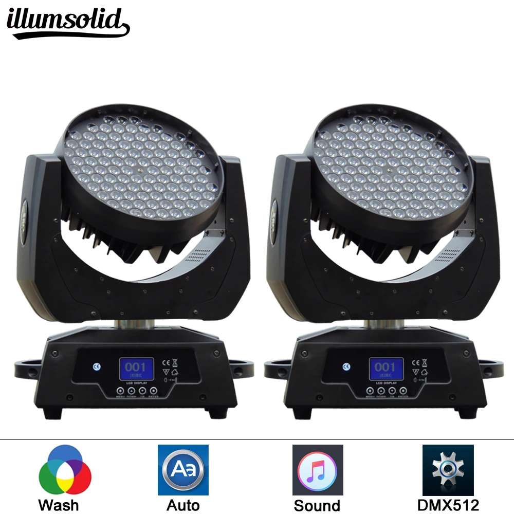 2 шт/комплект луч света 108 светодиодный RGBW 108X3 W сценическое освещение DMX512 клуб