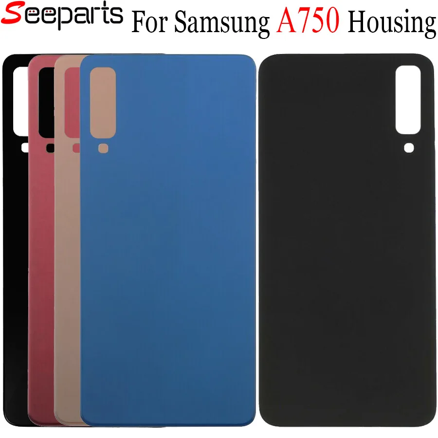 Стеклянная задняя крышка батарейного отсека A750FDS для SAMSUNG Galaxy A7 2018 корпуса