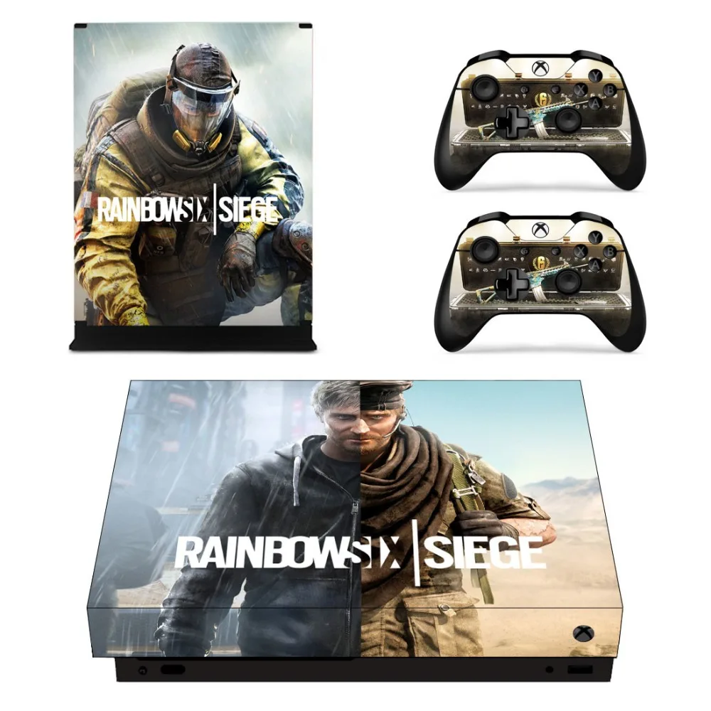 Лицевые панели Радуга шесть наклейки для microsoft Xbox One X консоль и контроллер