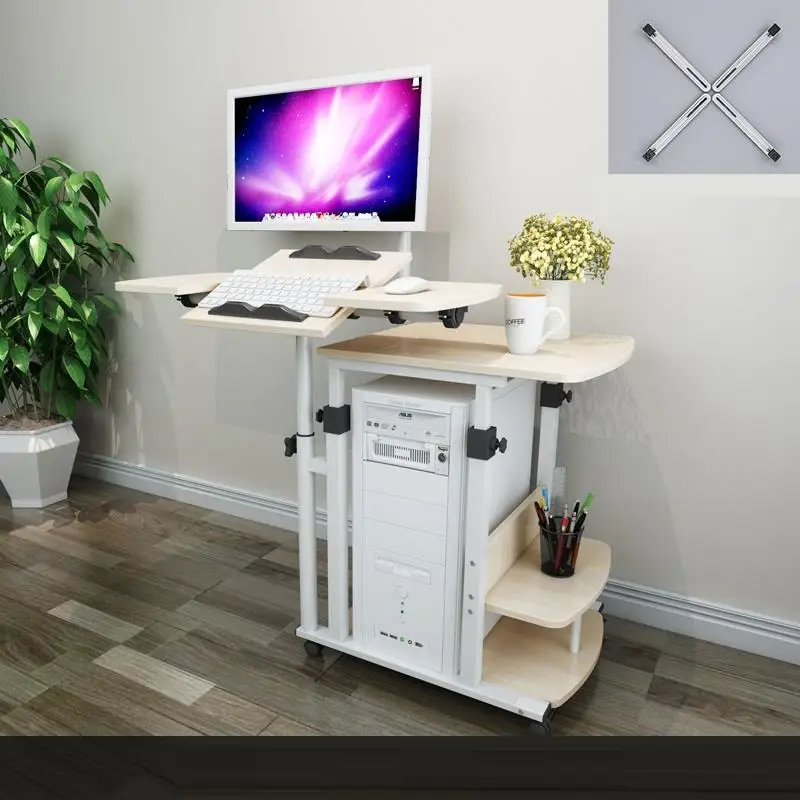 Version O Escritorio поднос для кровати маленький Schreibtisch подставка для ноутбука Tafel Регулируемая прикроватная тумбочка Меса ноутбук стол для изучения компьютерный стол - Цвет: Version O