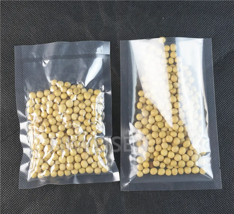 100 шт простой карман 10x15 см прозрачные пластиковые вакуумные пакеты/Пищевая