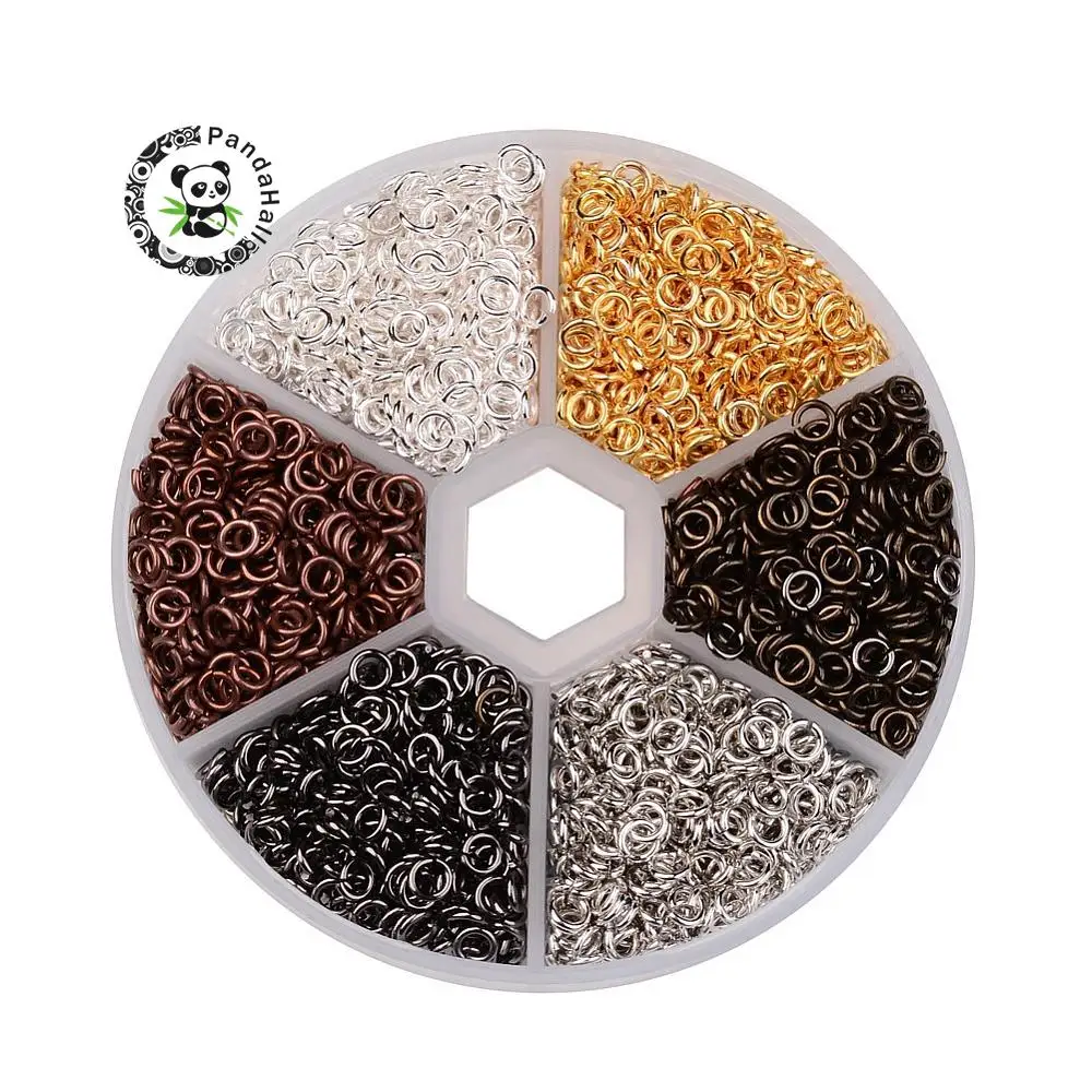 4/5/6/7/8/10mm 1 Box Close but Unsoldered Brass Metal Jump Rings for Jewelry Making DIY Findings Accessories Supply Mixed Color | Украшения