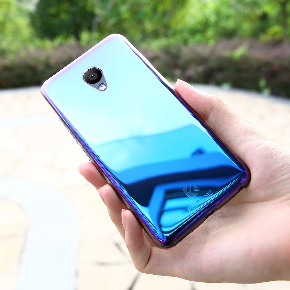 FLOVEME синий светильник чехол Aurora для Meizu U10 M5 M5s s Роскошный прозрачный жесткий