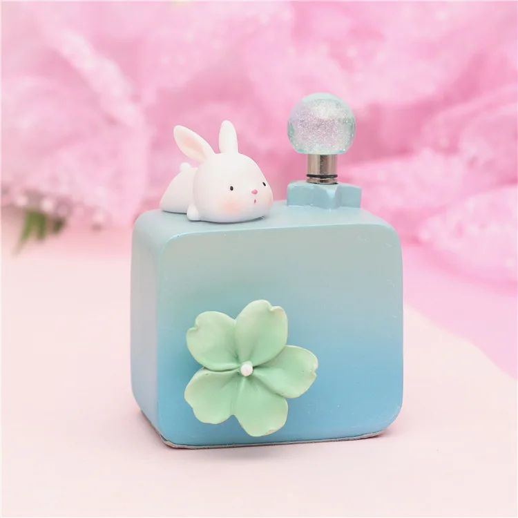 blue rabbit Романтический подарок на день Святого Валентина Zakka милый кролик кот лиса слон музыкальная шкатулка подарок подруге свадебное украшение для дома студенческий подарок - Цвет: blue rabbit