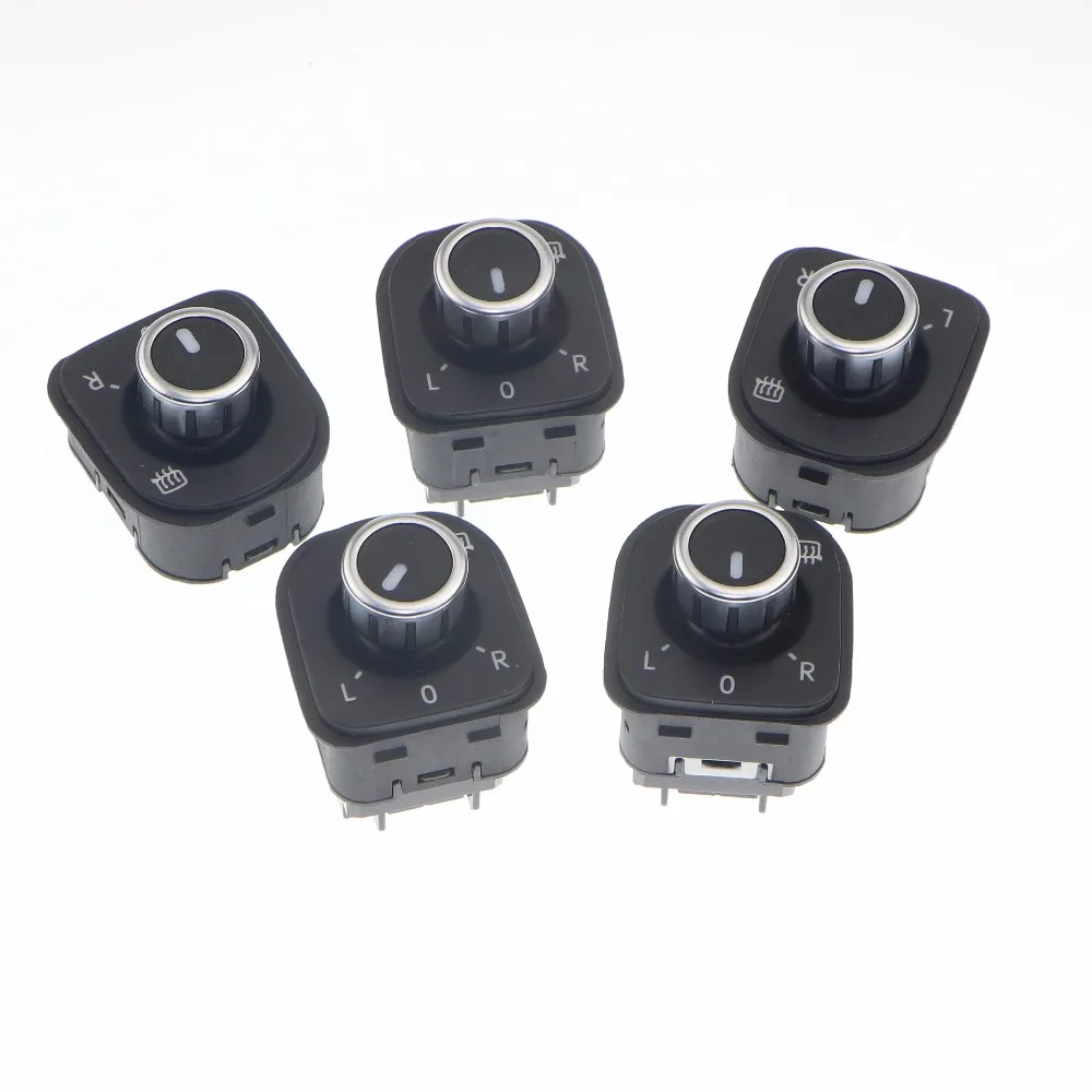 

5Pcs OEM Side Mirror Control Adjust Knob Switch 5ND 959 565B 5K1 959 565 For VW Jetta Golf 5 6 Tiguan Caddy Passat B6 CC