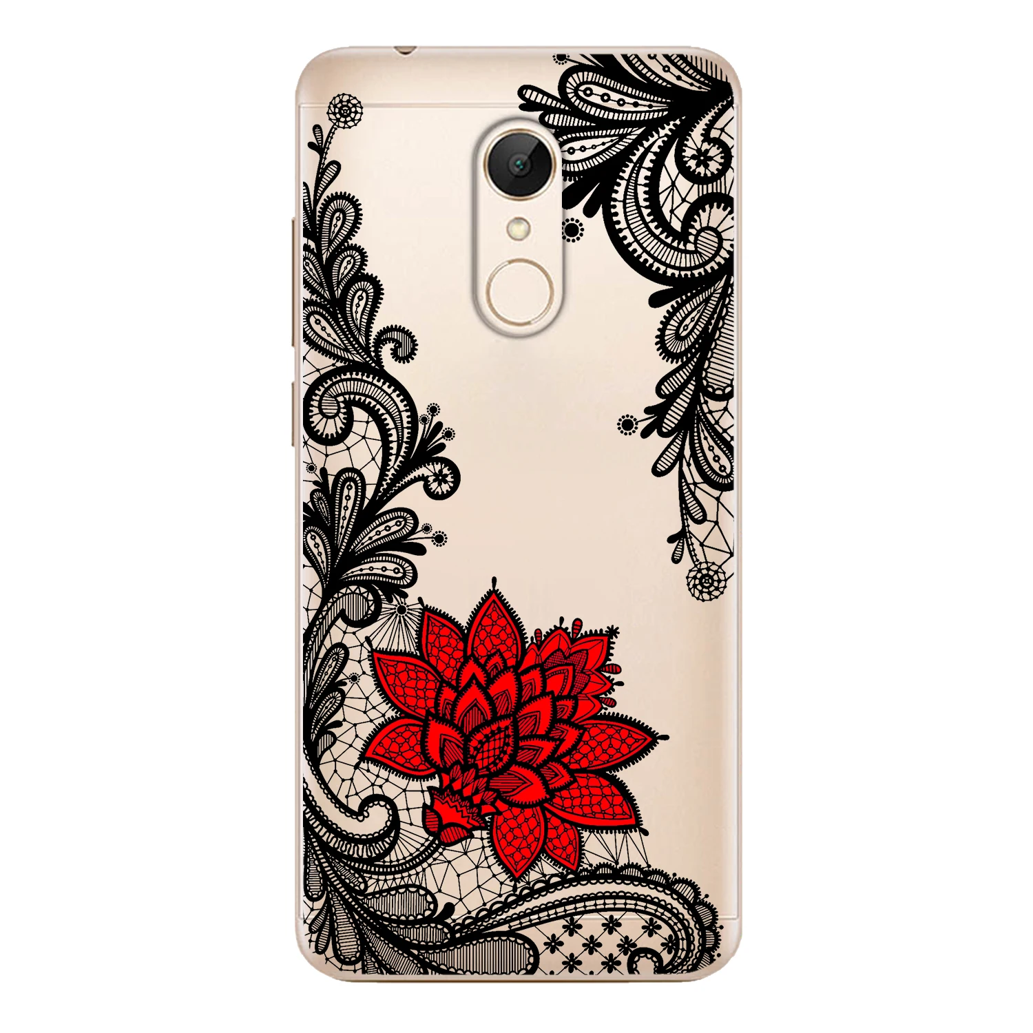 For Xiaomi Redmi 5 Case Cover 5.7&quot Soft TPU Silicone Popular Cute Color Mandala Lace Stripe Flower Painted Protective Phone |