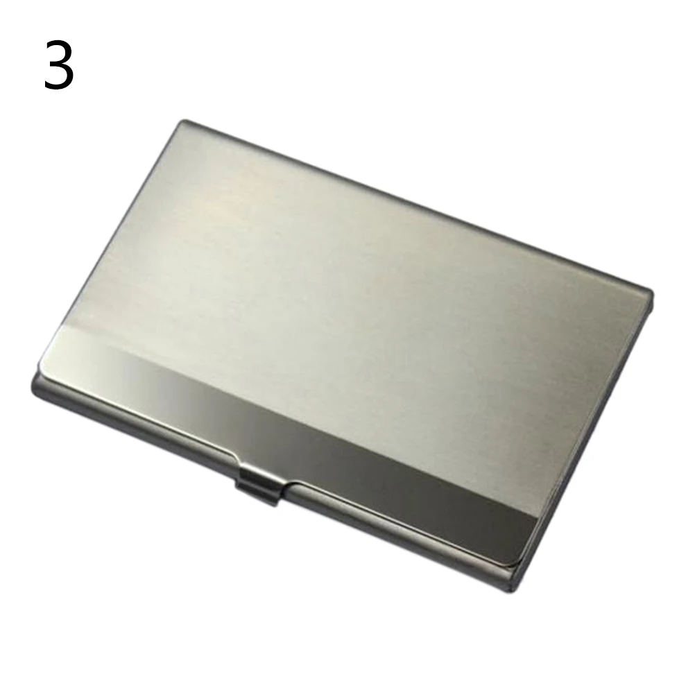 

1pc Stainless Steel Metal Case Box Waterproof Business ID Credit Card Holder Case Cover