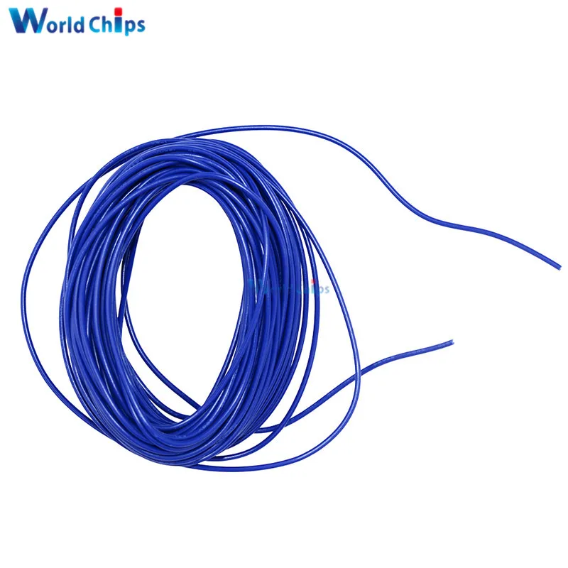 Гибкий многожильный проводной кабель 24 AWG желтый/синий/красный/черный 10 м 300
