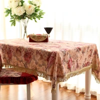zhuo mo luxury tassel square table cloth kitchen accessories for living room coffee house home study decoration tablecloth