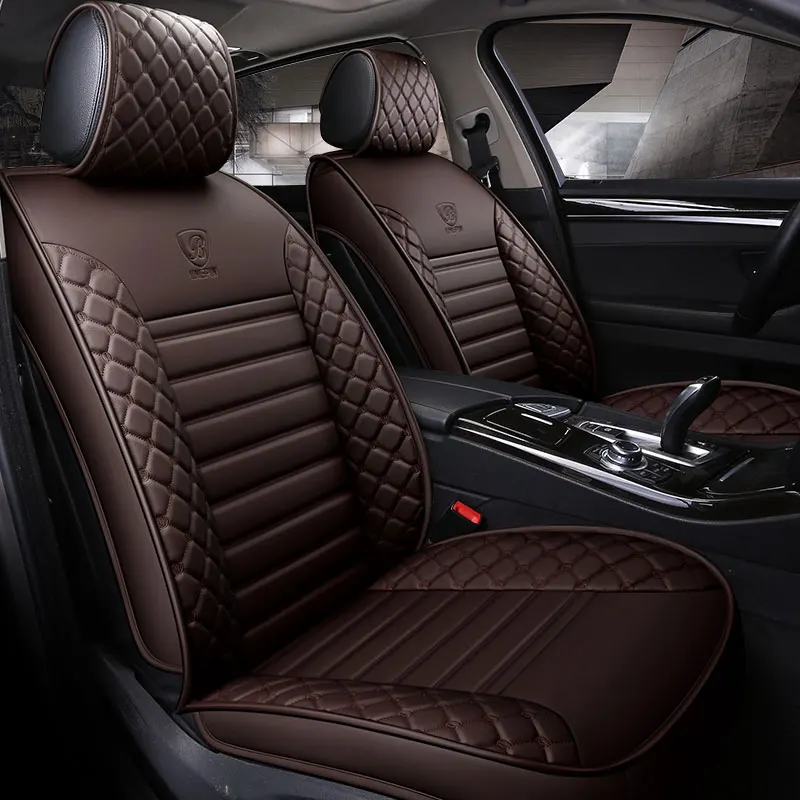 

pu leather car seat covers universal auto seat protector mat for brilliance h530 v5 FRV H230 h320 V3 dacia logan duster sandero