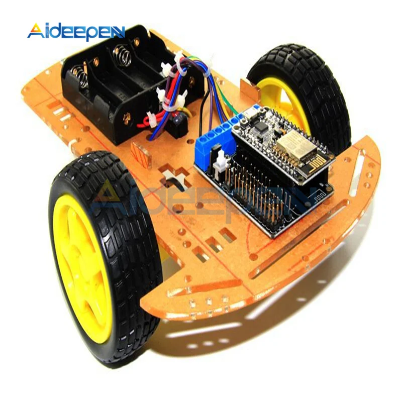 Беспроводной умный автомобильный комплект 2WD RC ESP8266 WiFi управление Lua ESP NodeMCU + L293D