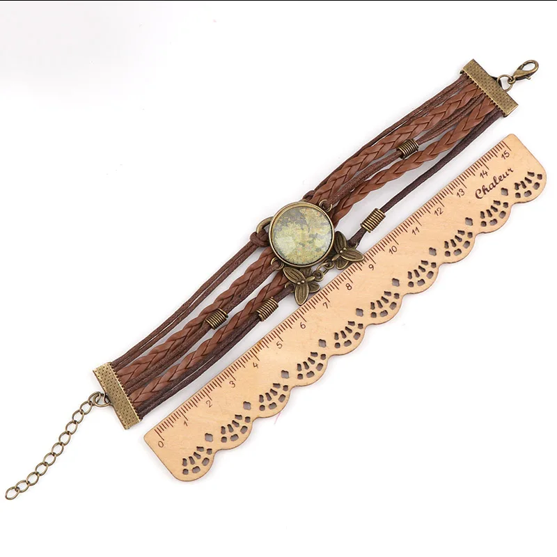 Ретро коричневый телескоп из искусственной кожи ретро парусный браслет рок