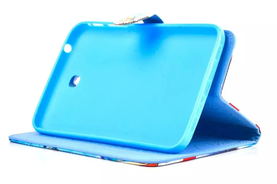 PU Leather +Silicon tablet Belt Buckle Smart case for 7&quot Samsung GALAXY Tab 3 P3200 P3210 stand holder cases cover | Компьютеры и