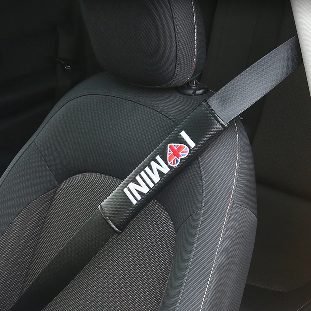 Прокладка для ремня безопасности из углеродного волокна плечевой протектор MINI