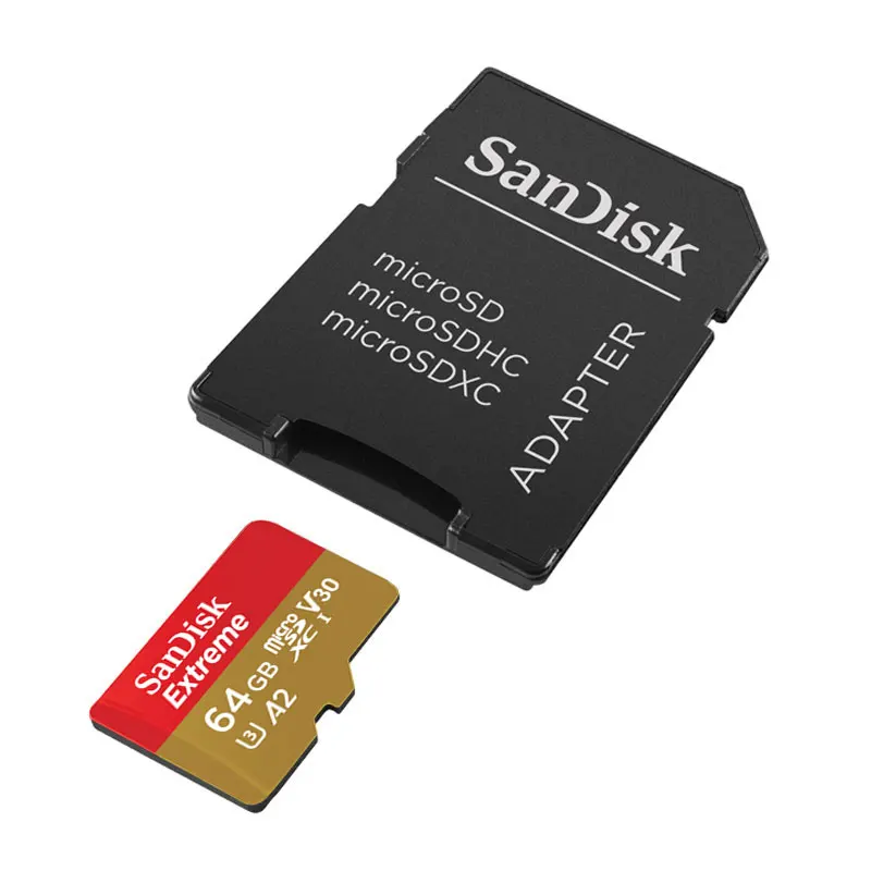 Карта памяти MicroSD SanDisk 16/32/64/128/256 ГБ MicroSDXC EXTREME PRO V30/U3/4K | Компьютеры и офис