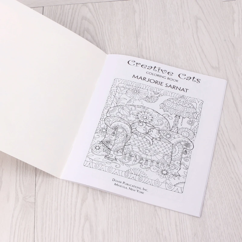 24 Pages Creative Cat Coloring Book Kill Time Painting Drawing For Children | Канцтовары для офиса и дома