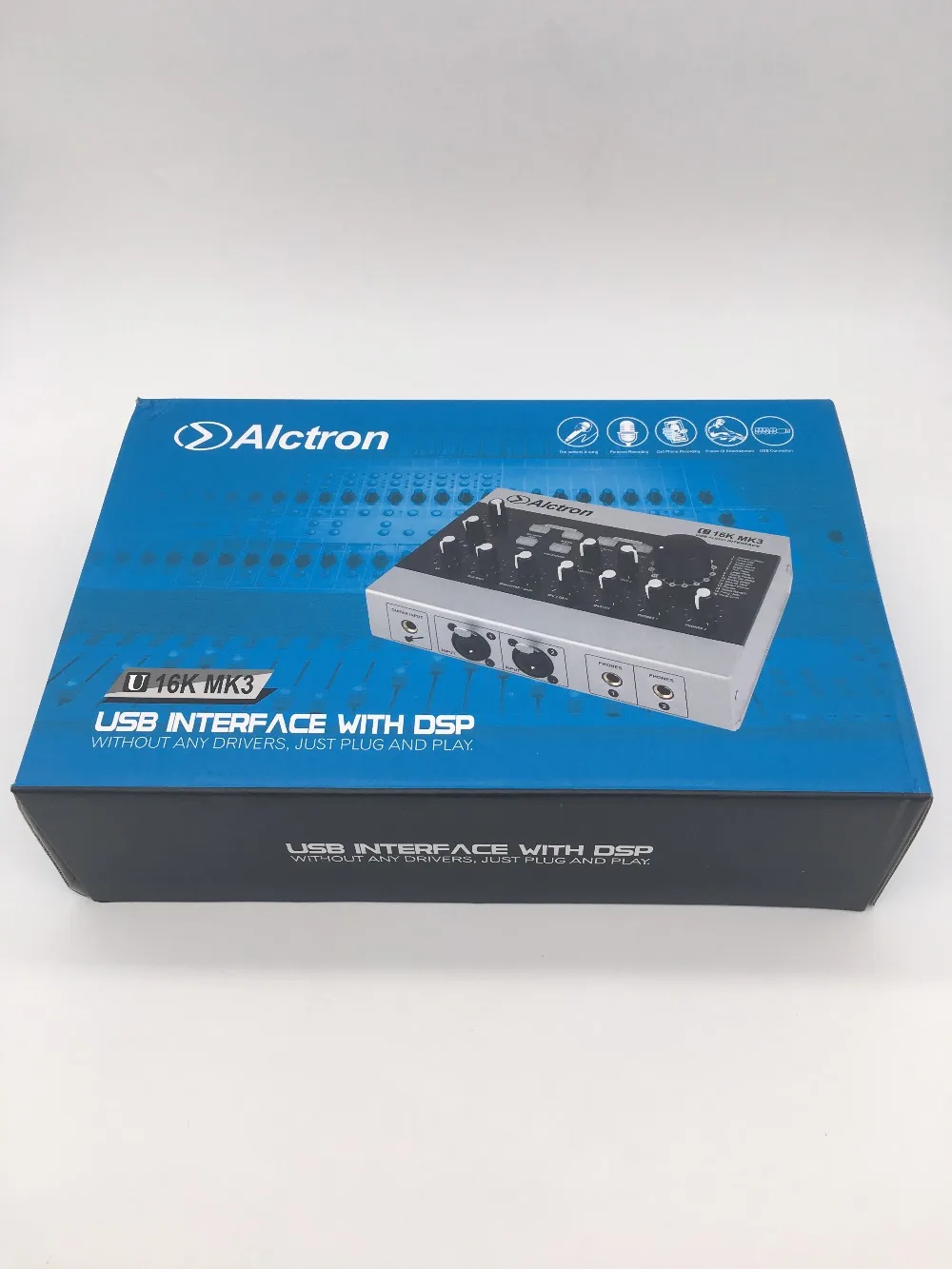 Alctron U16K MK3 USB аудио интерфейс внешняя звуковая карта для онлайн пения, пения телефона, записи, онлайн-чата, прослушивания музыки