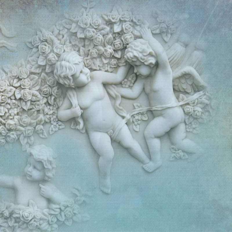 Персонализированный Европейский стиль 3D стерео рельефный ангел фотообои для
