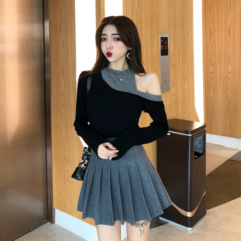 halter T shirts summer women fashion spring fall casual brand tshirt off shoulder tops hollow out tees camisetas femininas new |