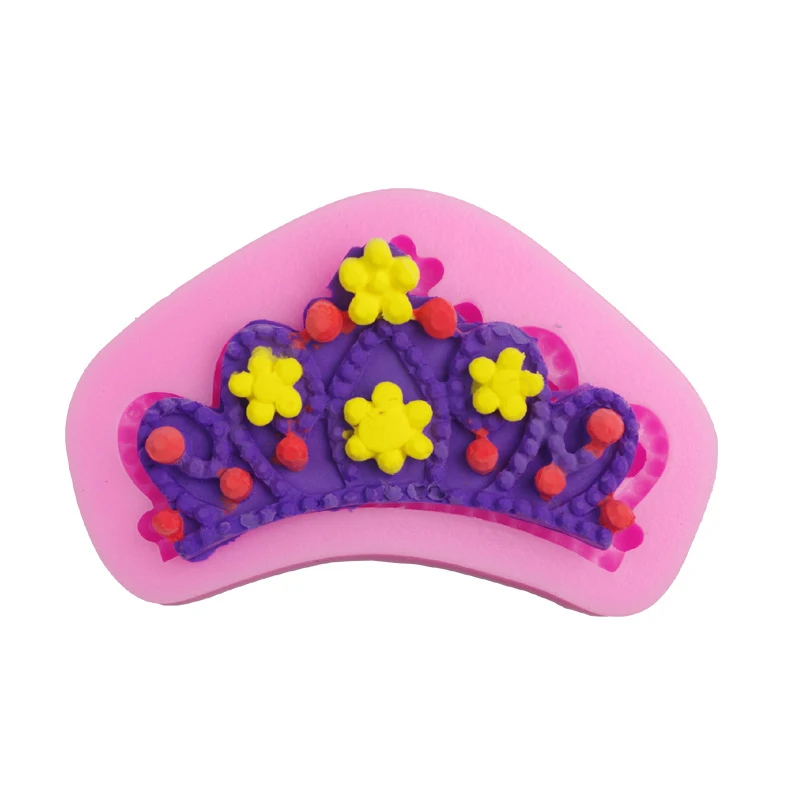 Sugarcraft Crown shape silicone mold fondant cake decorating tools gumpaste Princess Lace Cake Silicone Mold | Дом и сад