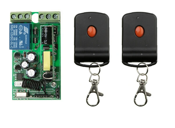 

85v 110v 220v Wide voltage AC 1 ch RF wireless remote control switch 1* receiver+2* transmitter