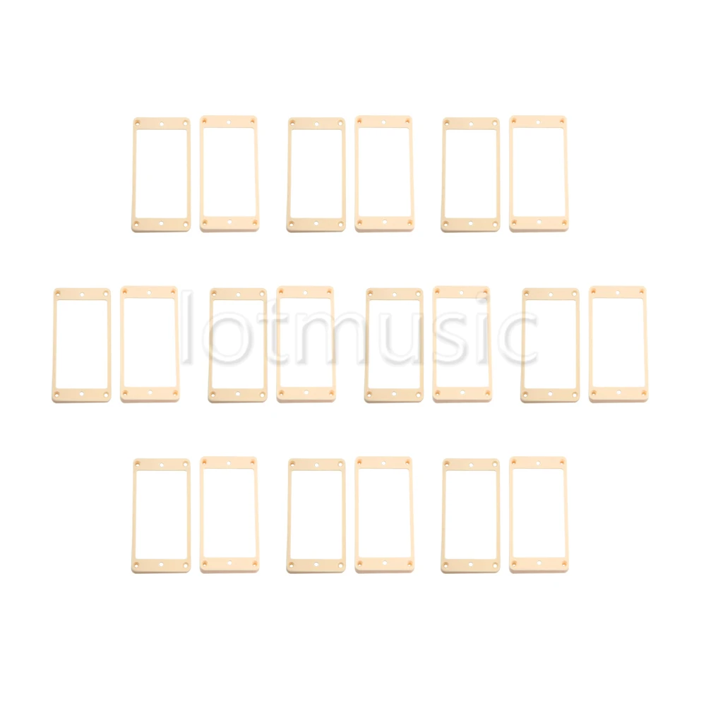 10 пар изогнутое кремовое кольцо для гитары|pickup mounting ring|pickup framehumbucker pickup |