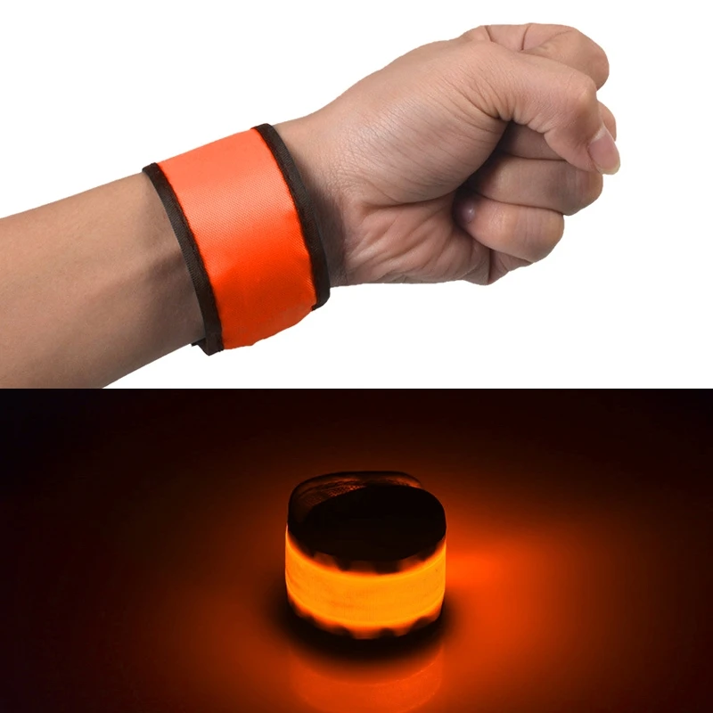 PANYUE 10PCS LED Flashing Wrist Band Bracelet Arm Band Belt Light up Bracelets Night Safety For Cycling Walking Running Camping