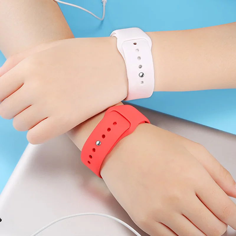 Ремешок сменный из мягкого силикона для Apple Watch Series 1/2/3 42 мм 38 40 44 мм|Ремешки часов| |