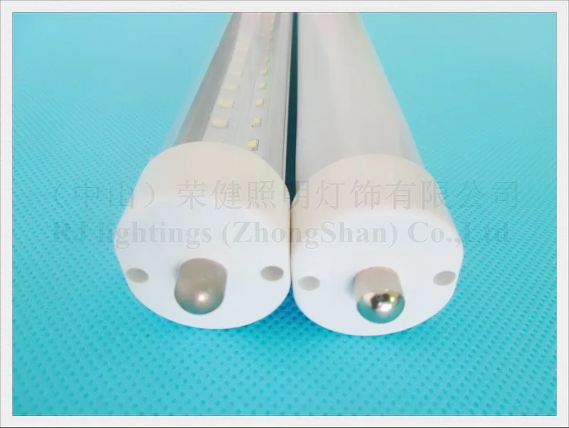 FA8 одноконтактная Светодиодная трубка флуоресцентная светильник двухрядный T8 2400