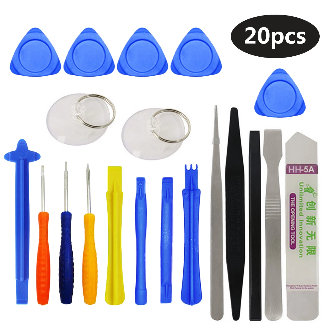 

Repair Tools Kit 20 in 1 Screwdriver Set Mobile Phone Spudger Pry Opening Tool for iPhone iPad Samsung Cell Phone Hand Tools Set