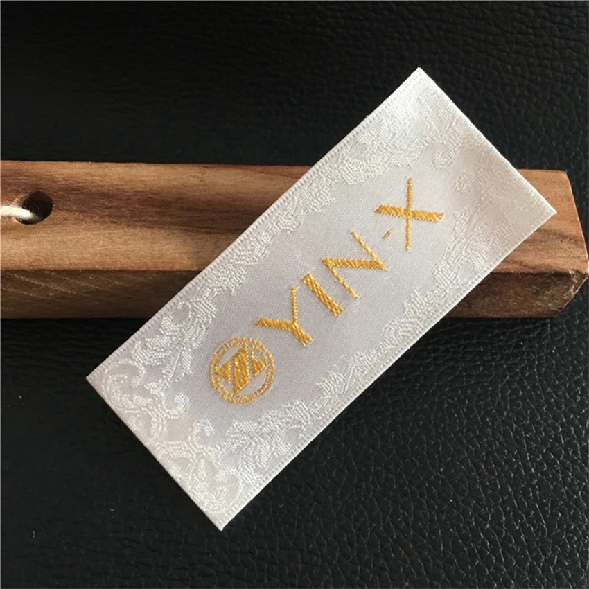 ZeQi custom garment tags wood shuttle machine woven labels main label washable 1000pcs/lot | Дом и сад