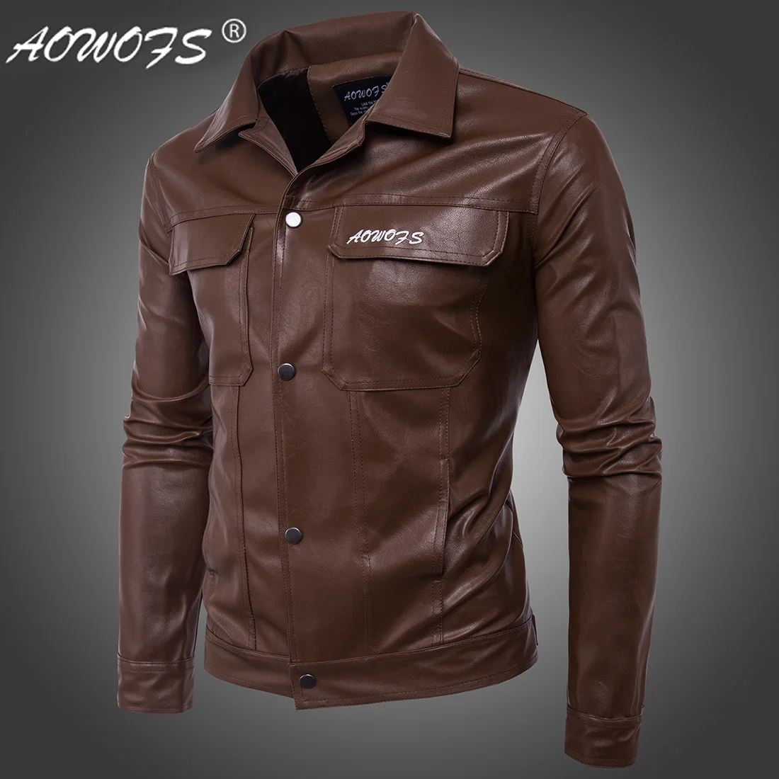 Новинка 2017 кожаные куртки для мужчин хит продаж Европейский Новый мужской