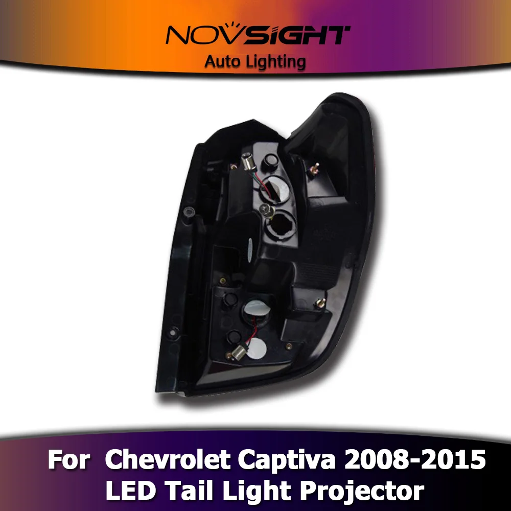 NOVSIGHT 2 шт. светодиодный DRL тормозной задний фонарь задний Светильник проектор подходит для Chevrolet Captiva 2008