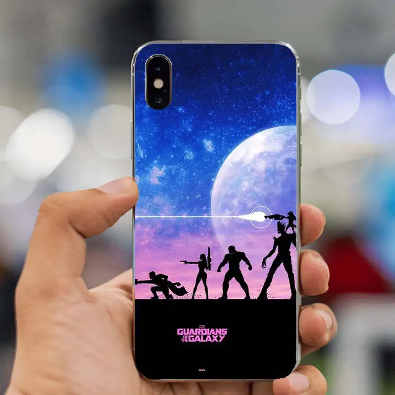 Защитный чехол для Galaxy Marvel из мягкого силикона iphone 6 6S plus 7 8 8plus X 5 5S SE XR XS