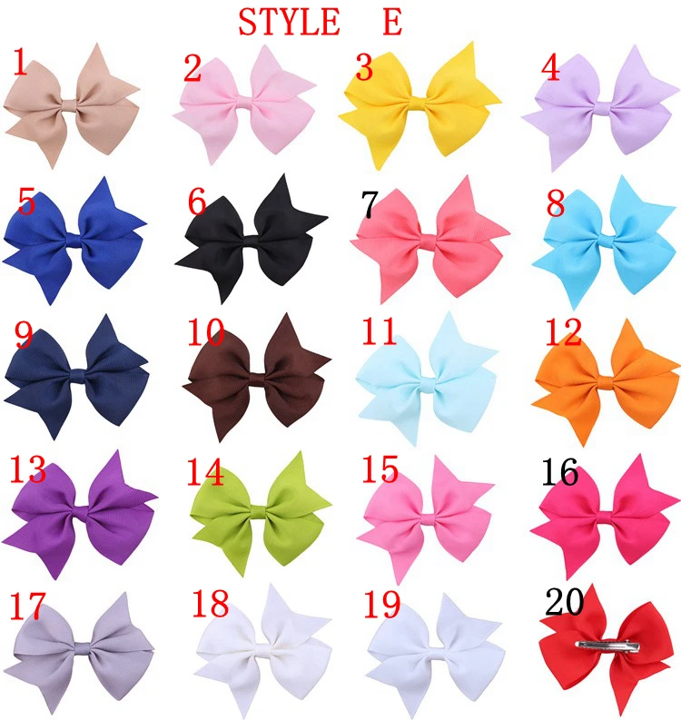 

20pcs/lot children Hair Accessories Boutique /Hairclips, Grosgrain Ribbon Pinwheel Girls' Hair Bow with clips for headband
