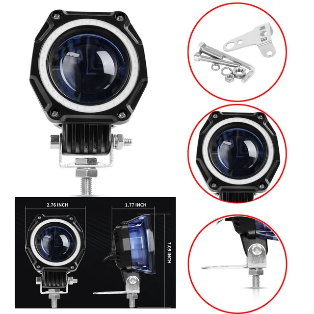 1 шт. Crbrillar Wining LED рабочий свет Hi low beam мотоциклетная фара для вождения 9 30 в 35 Вт