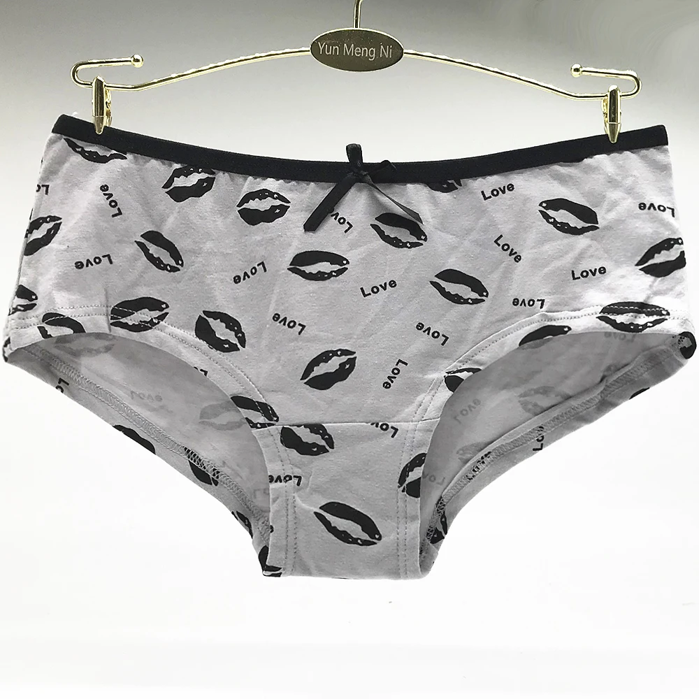 Комплект хлопковых дамских трусов с 60 губами женское нижнее белье для мальчиков
