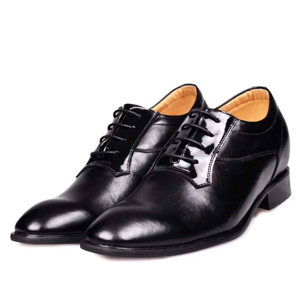 Женские Классические оксфорды деловая обувь с высоким подъемом увеличивающая