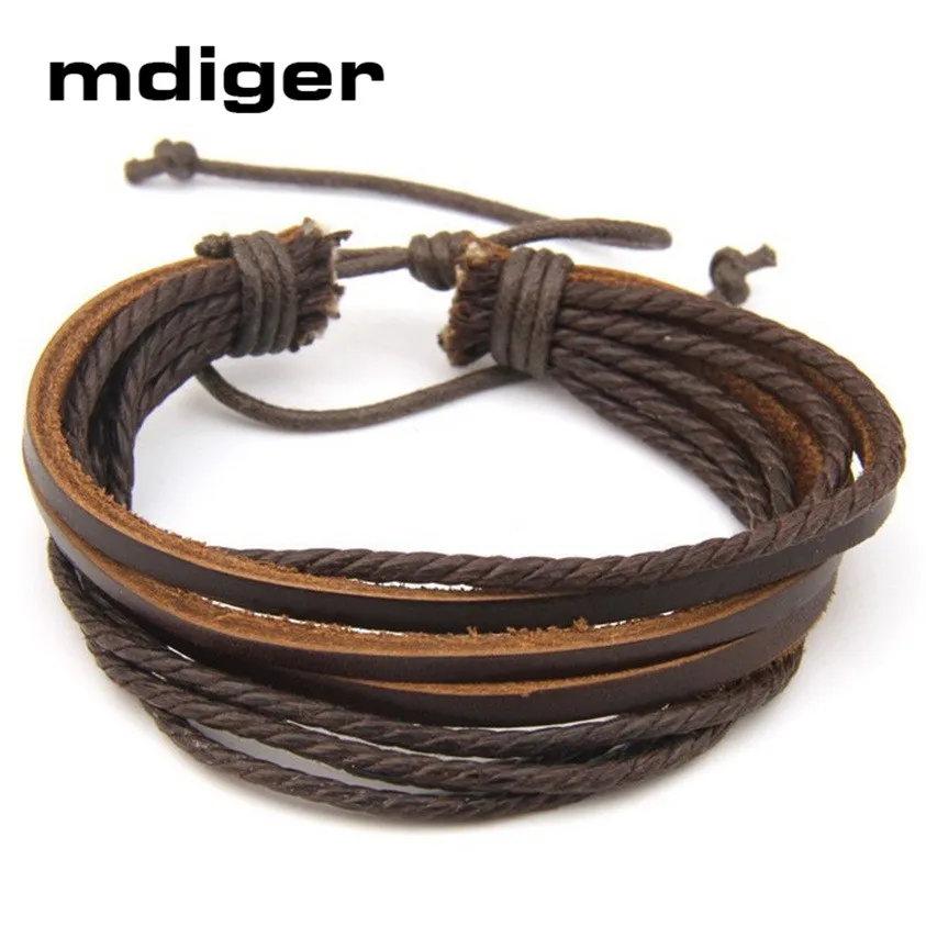 Модные мужские и женские ювелирные изделия из искусственной кожи