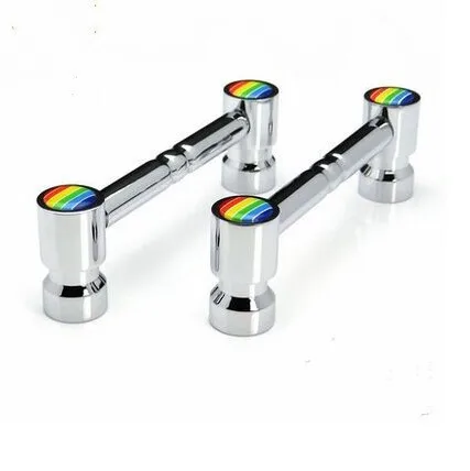 5&quot fashion deluxe furniture decoration brass handle shiny silver wine cabinet wardrobe door pull knob128mm chrome dresser |