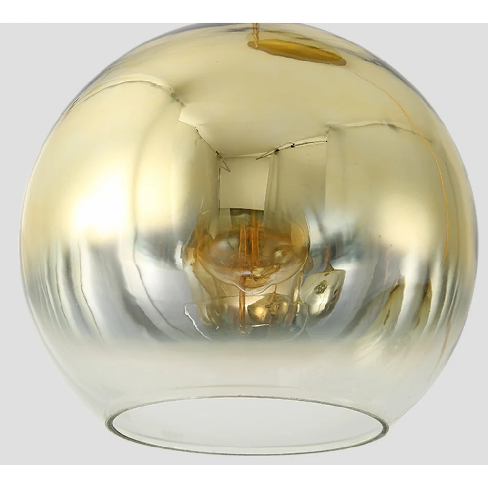 Скандинавский современный дизайнерский 3D Золотой стеклянный светодиодный