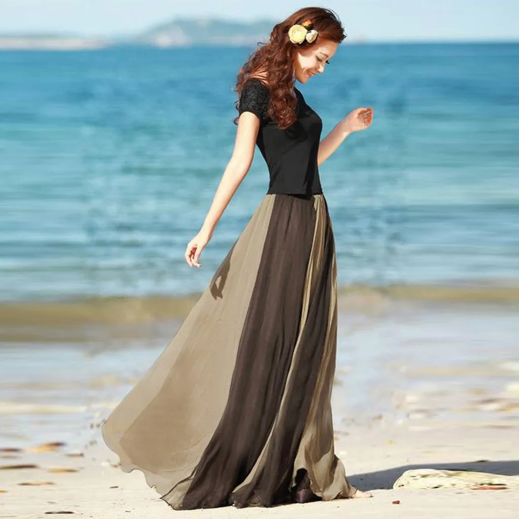 2019 Новые Сексуальные женские длинные в стиле хиппи бохо цыганские цветы