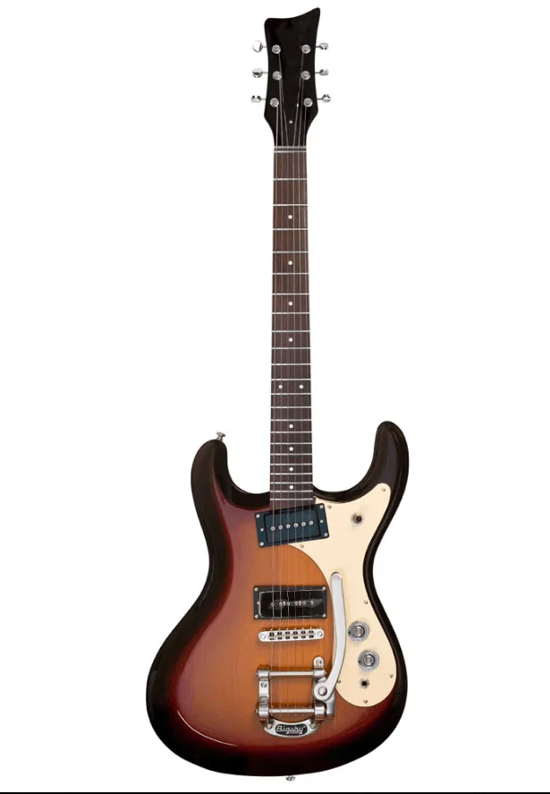 MOSRITE стиль электрогитара Винтаж Sunburst большой вибрато тремоло