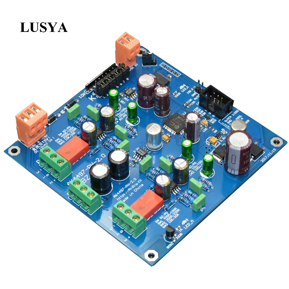 Lusya DIY наборы AK4497EQ DAC декодер официальная оценка сбалансированной линии ies/DSD вход автономный мягкий контроль T0388