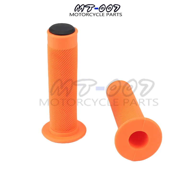 Orange 22 мм 7/" резиновые ручки на Руль рукоятки для CRF YZF WRF KXF KLX для моделей ktm и rmz яма грязи велосипед мотоцикл для мотокросса Enduro MX внедорожный - Цвет: Orange