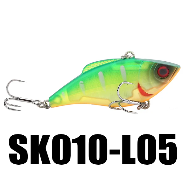 L05 5PCS SeaKnight SK010 VIB жесткие приманки 60 мм 9,5 г набор рыболовных наживок 5 шт. погружающаяся Вибрация пластмассовая Вибрирующая искусственная жесткая наживка рыболовные приманки - Цвет: L05 5PCS