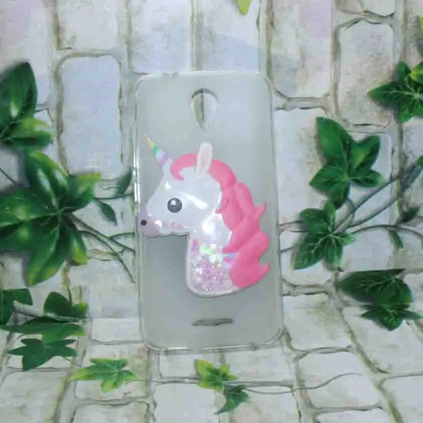 For ZTE Blade A310 5.0&quotSoft TPU Back Cover Unicorn Quicksand Dynamic Liquid Glitter Soft Silicon Phone Case | Мобильные телефоны