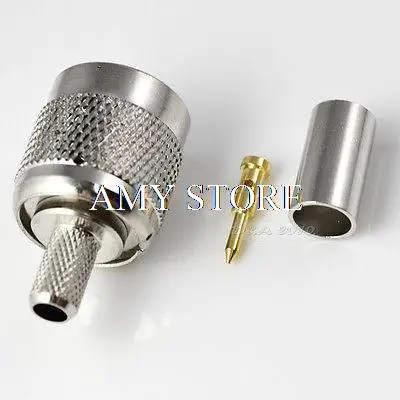 

TNC male crimp RG58 RG142 RG400 RG223 LMR195 connector